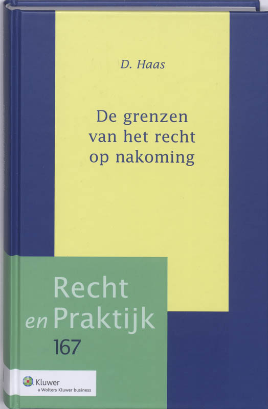 Omslag van De grenzen van het recht op nakoming