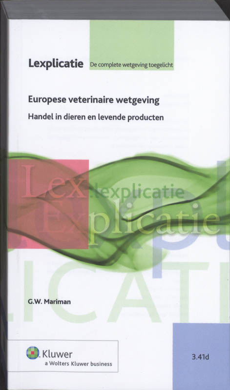 Omslag van Europese veterinaire wetgeving