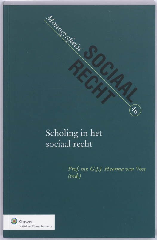 Omslag van Scholing in het sociaal recht