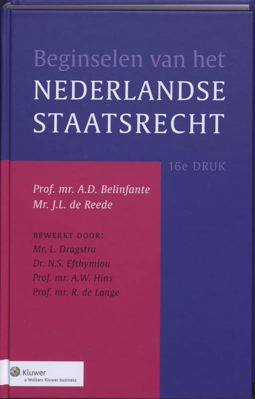 Omslag van Beginselen van het Nederlands staatsrecht