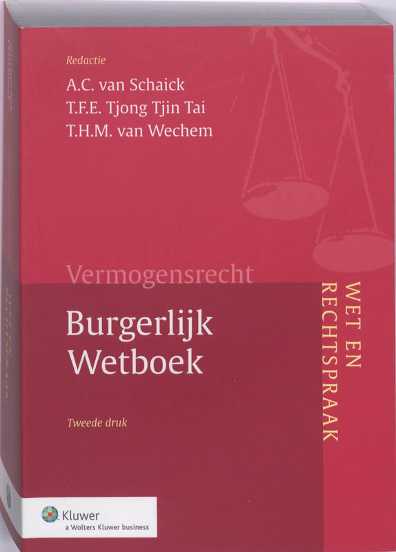 Omslag van Vermogensrecht Burgerlijk Wetboek