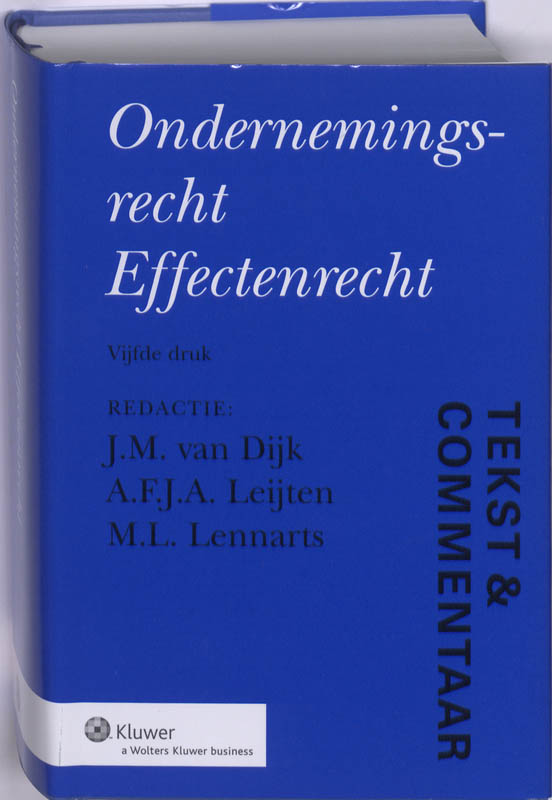 Omslag van Tekst & Commentaar Ondernemingsrecht en Effectenrecht