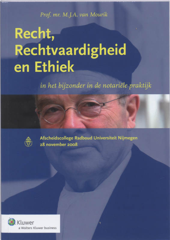 Omslag van Recht, Rechtvaardigheid en Ethiek