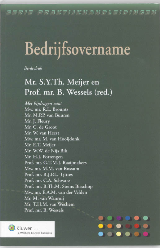 Omslag van Bedrijfsovername