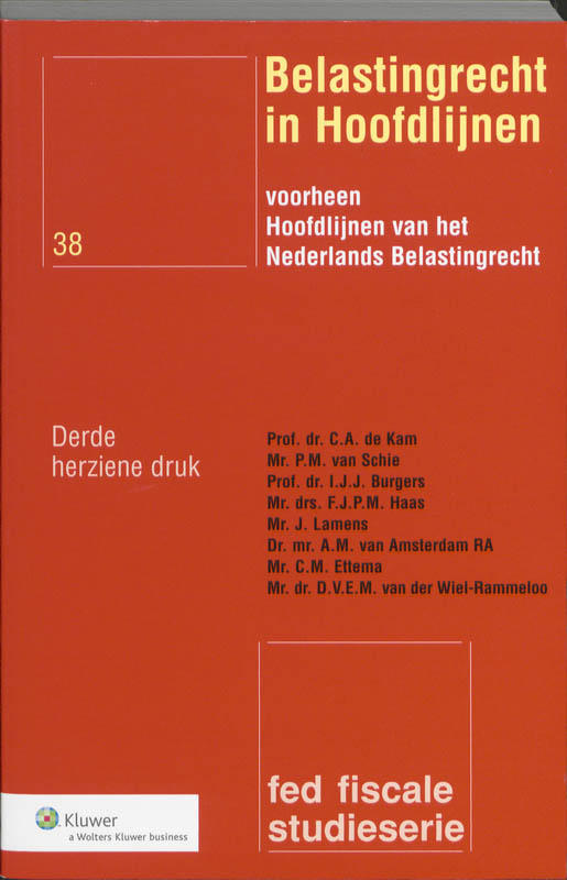 Omslag van Belastingrecht in hoofdlijnen