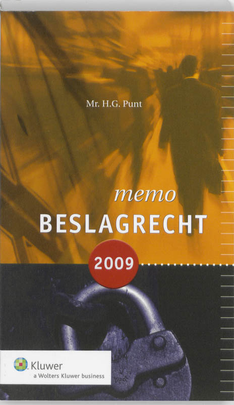 Omslag van Memo beslagrecht 2009