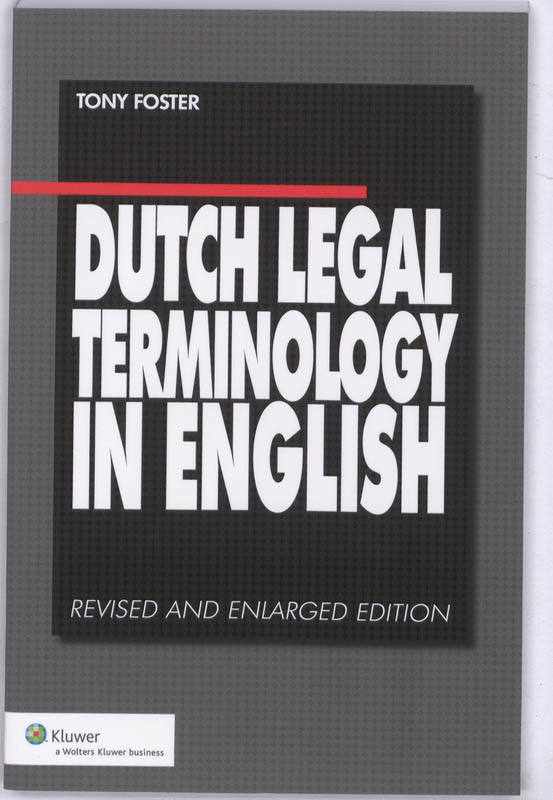 Omslag van Dutch Legal Terminology in English