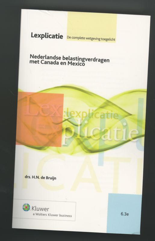 Omslag van Nederlandse belastingverdragen met Canada, Mexico
