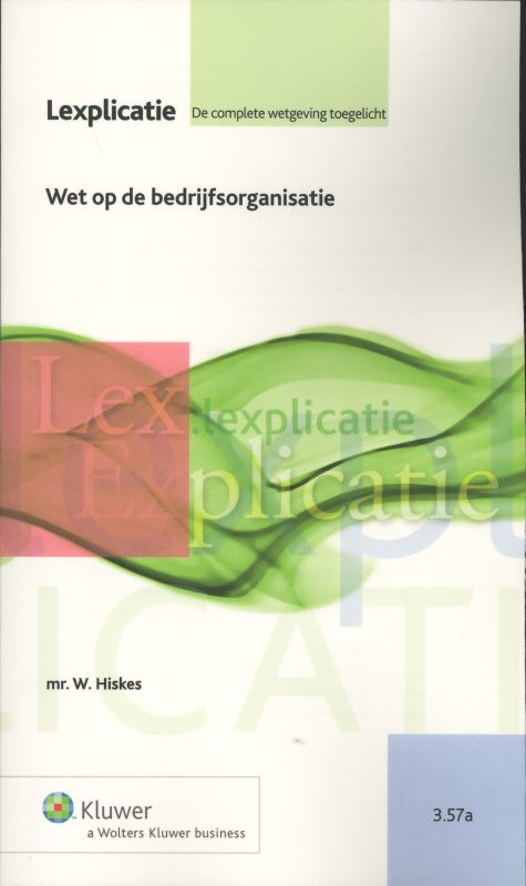 Omslag van wet op de bedrijfaorganisatie