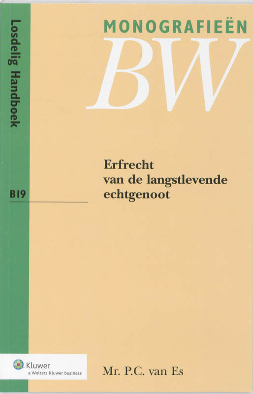 Omslag van Erfrecht van de langstlevende