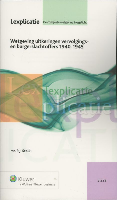 Omslag van Wet uitkeringen vervolgingsslachtoffers 1940-1945