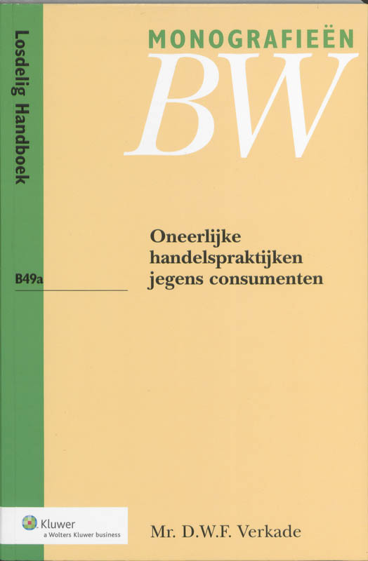 Omslag van Oneerlijke handelspraktijken jegens consumenten