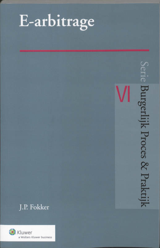 Omslag van E-Arbitration