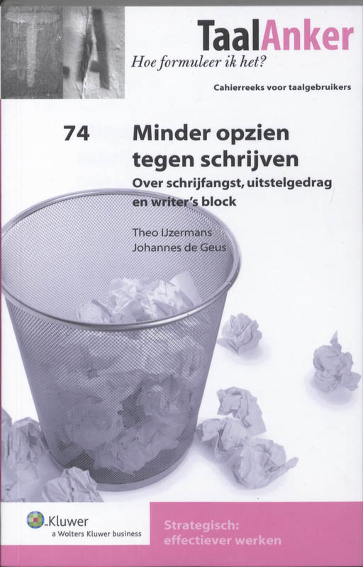 Omslag van Minder opzien tegen schrijven