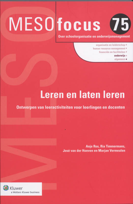 Omslag van Leren en laten leren