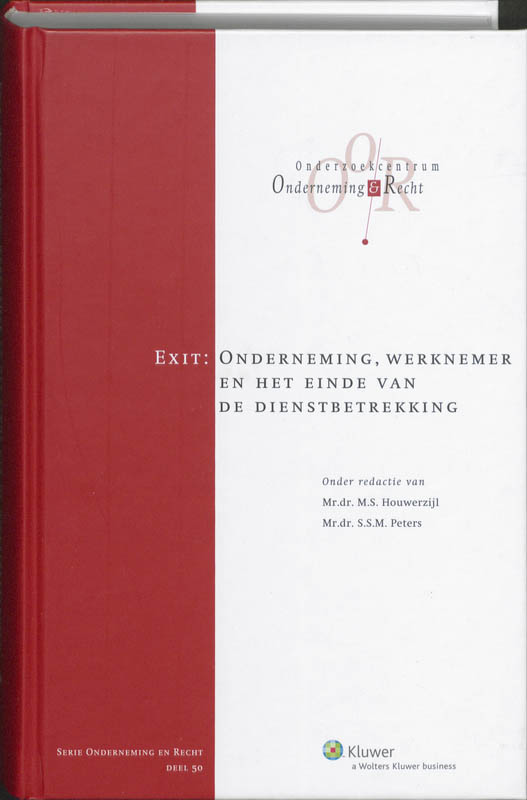 Omslag van Exit: Onderneming, werknemer en het einde van de dienstbetrekking