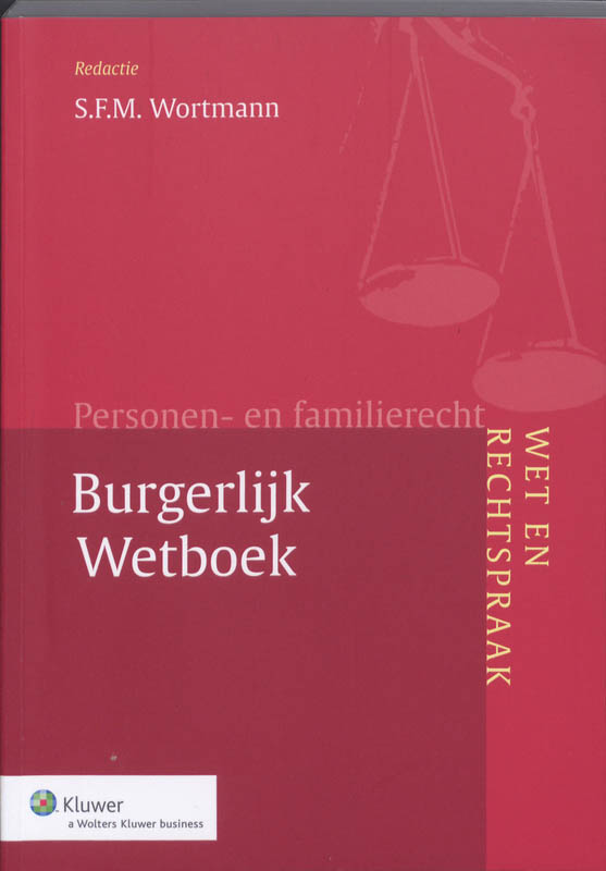 Omslag van Personen- en familierecht Burgerlijk Wetboek