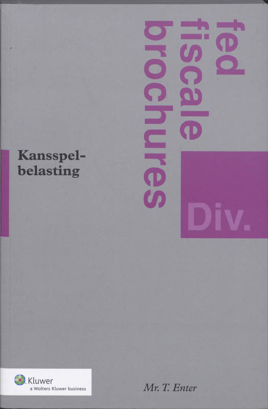 Omslag van Kansspelbelasting