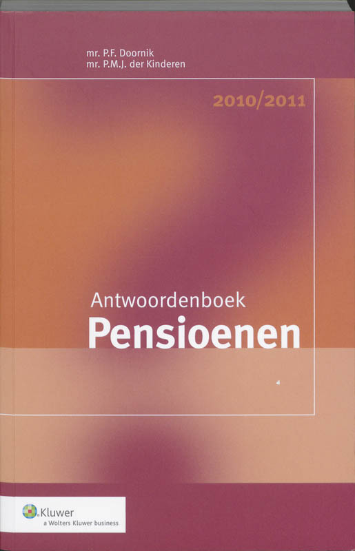 Omslag van Antwoordenboek Pensioenen