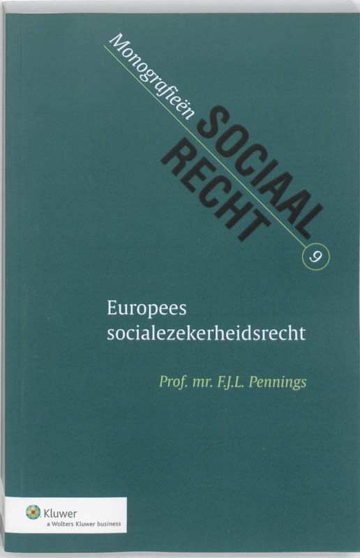 Omslag van Europees socialezekerheidsrecht