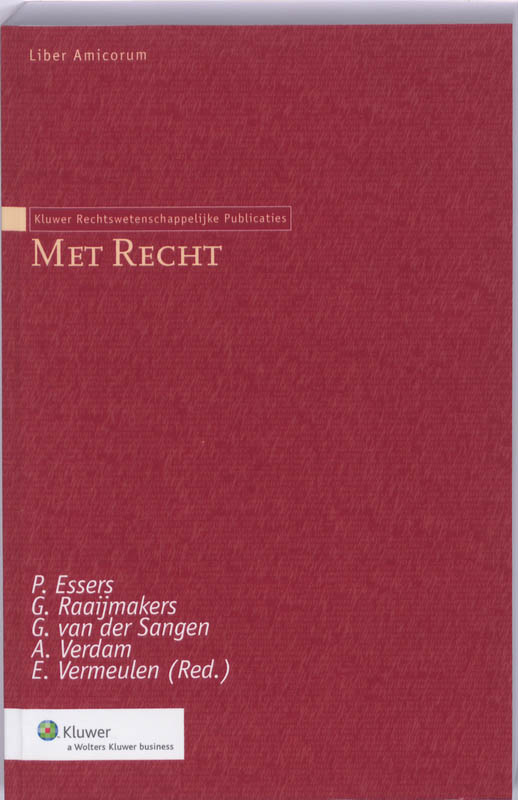 Omslag van Met Recht