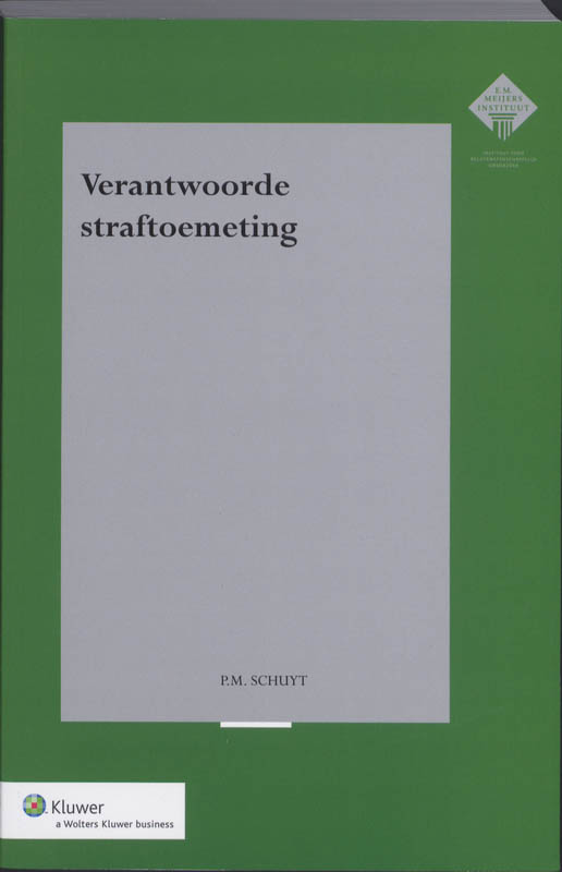 Omslag van Verantwoorde straftoemeting