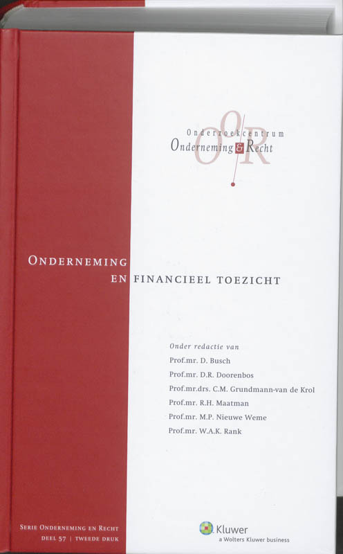 Omslag van Onderneming en financieel toezicht