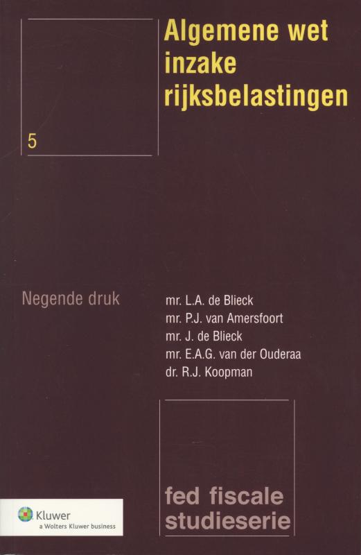 Omslag van Algemene wet inzake rijksbelastingen