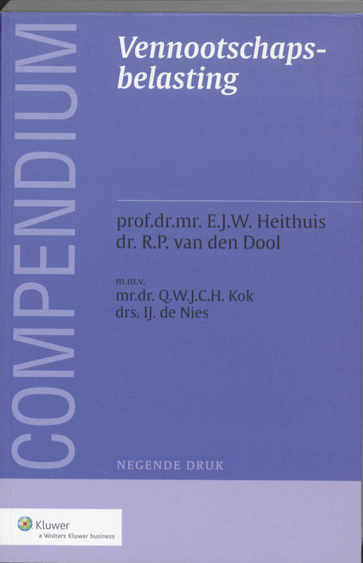 Omslag van Compendium vennootschapsbelasting