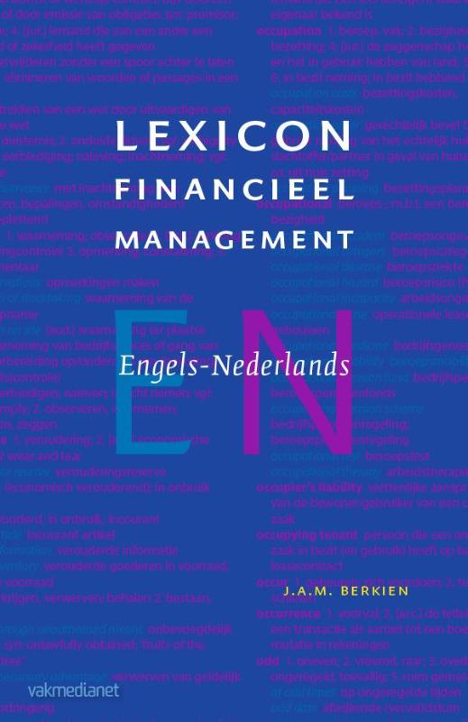 Omslag van Lexicon Financieel Management