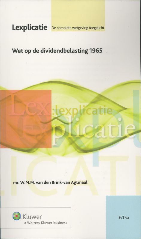 Omslag van Wet op de dividendbelasting 1965
