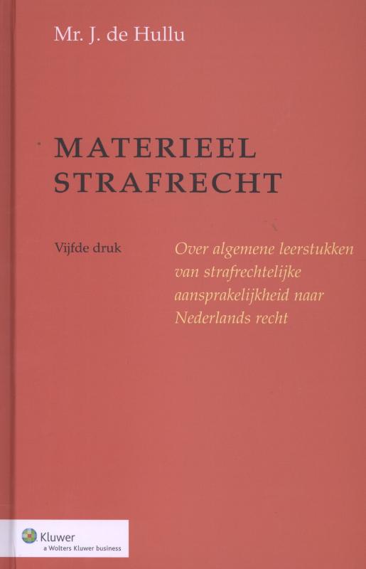 Omslag van Materieel strafrecht