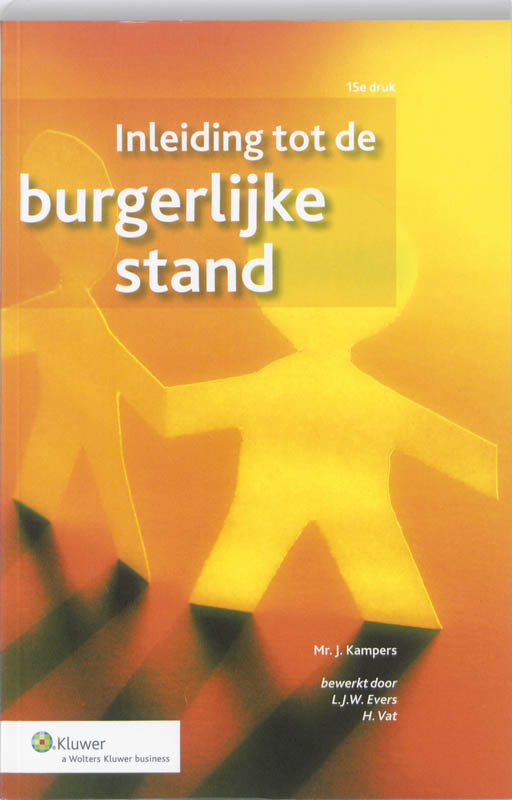 Omslag van Inleiding tot de burgerlijke stand