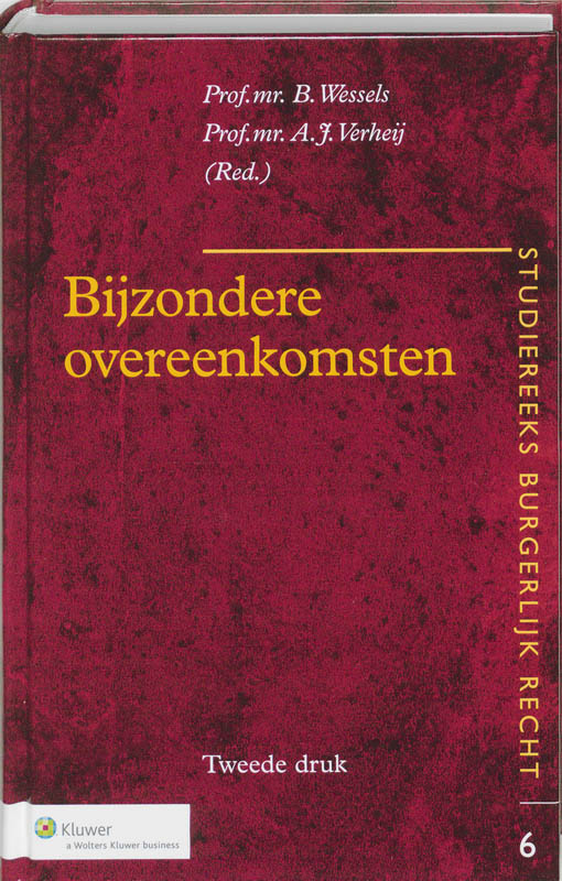 Omslag van Bijzondere overeenkomsten