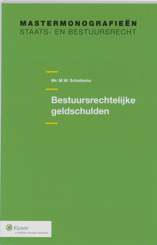 Omslag van Bestuursrechtelijke geldschulden