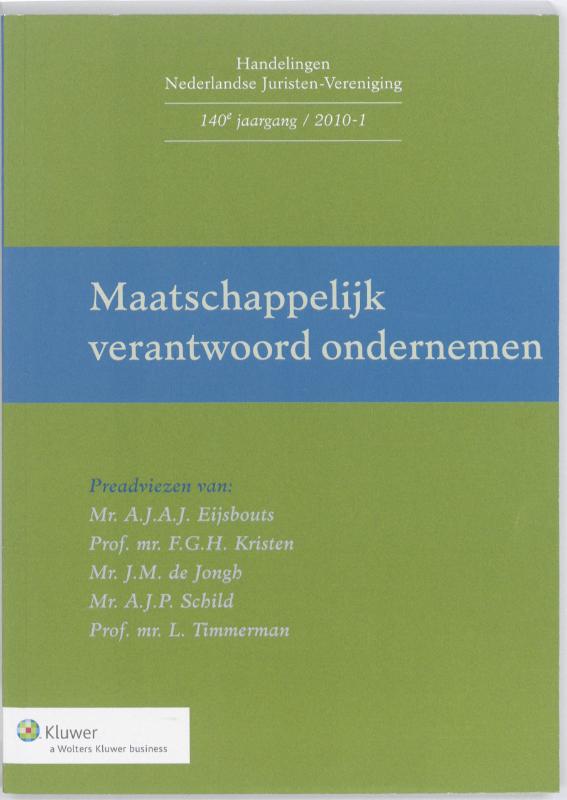 Omslag van Maatschappelijk verantwoord ondernemen