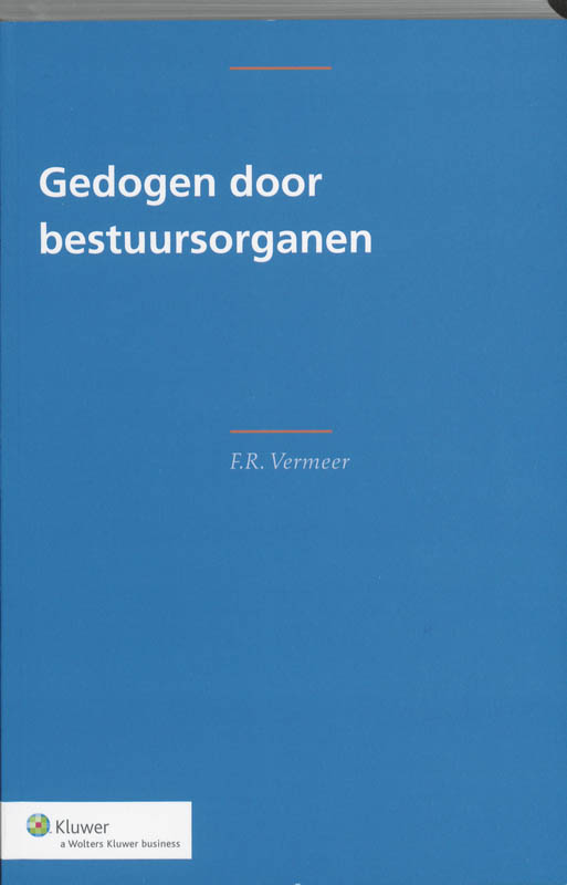 Omslag van Gedogen door bestuursorganen