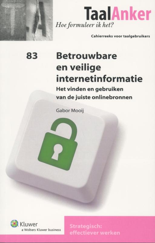 Omslag van Betrouwbare en veilige internetinformatie