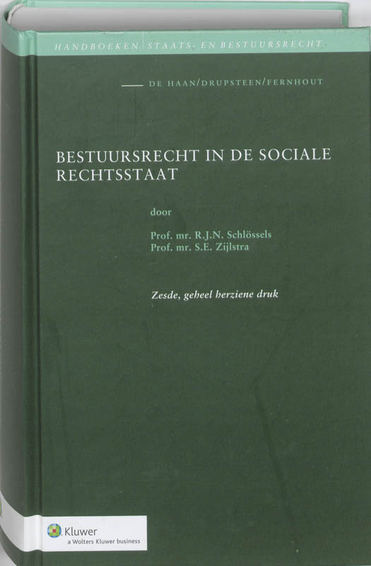 Omslag van Bestuursrecht in de sociale rechtsstaat