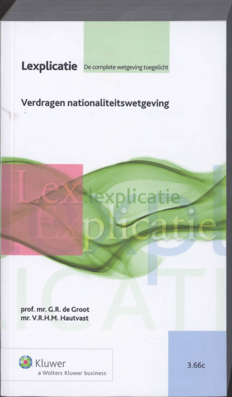 Omslag van Verdragen nationaliteitswetgeving