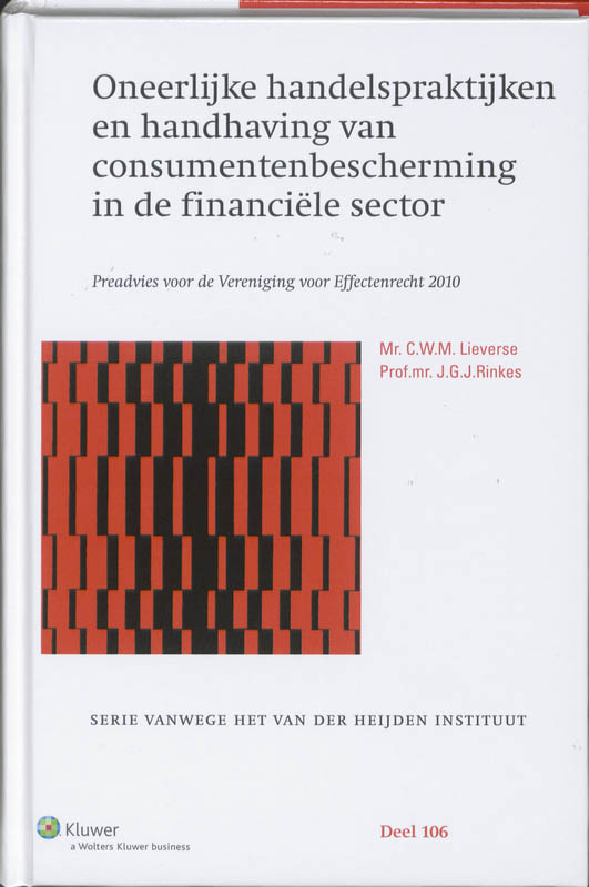 Omslag van Oneerlijke handelspraktijken en handhaving van de consumentenbescherming in de financiele sector