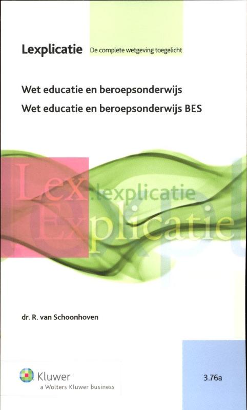 Omslag van Wet educatie en beroepsonderwijs BES