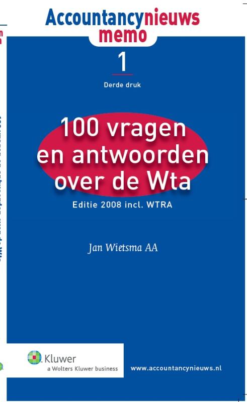 Omslag van 100 vragen en antwoorden over de WTA