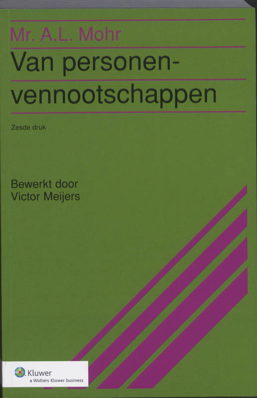 Omslag van Van personenvennootschappen