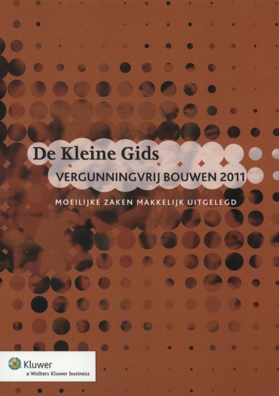 Omslag van De Kleine Gids Vergunningvrij bouwen 2011