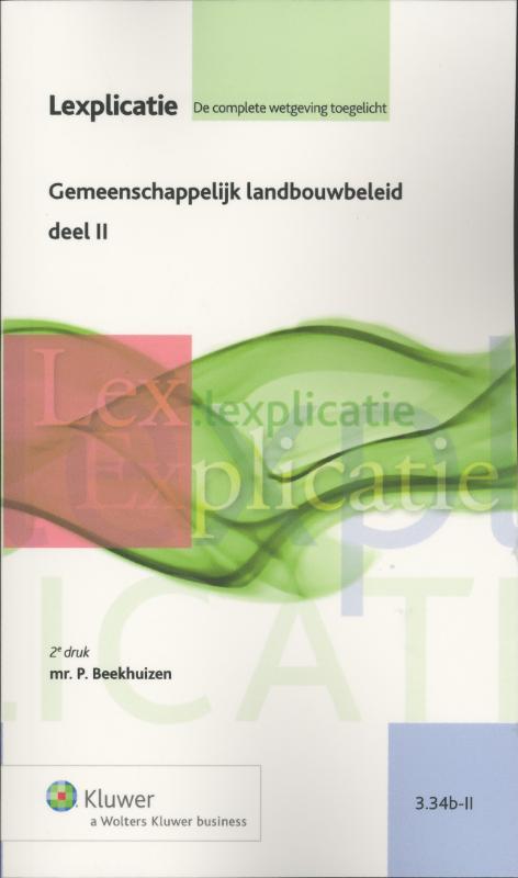 Omslag van Gemeenschappelijk landbouwbeleid deel II