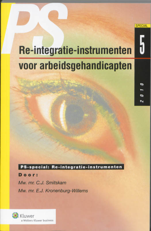 Omslag van Re-integratie-instrumenten voor arbeidsgehandicapten