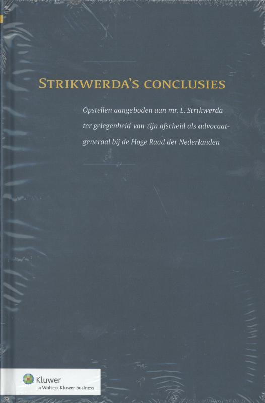 Omslag van Strikwerda's conclusies