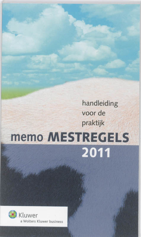 Omslag van Memo mestregels 2011