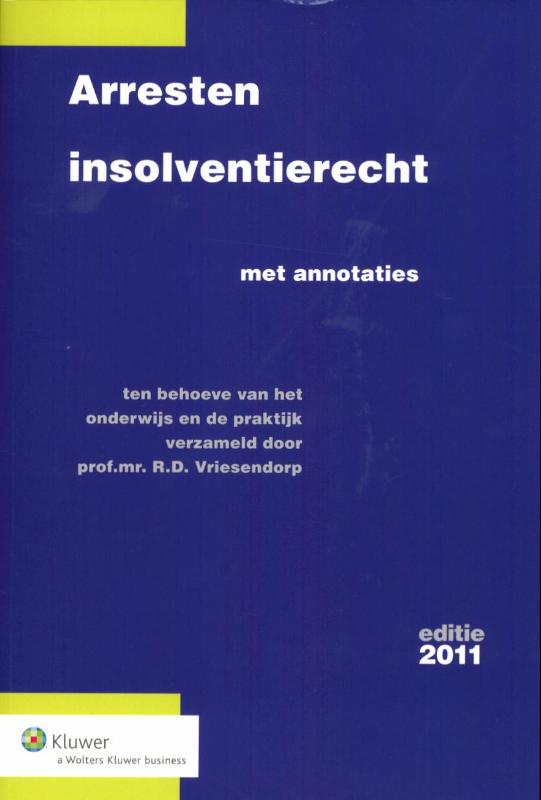 Omslag van Arresten insolventierecht